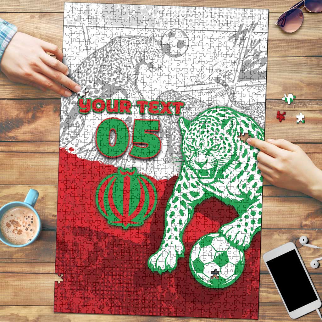 Custom Iran Football Puzzle Leopard Comic Manga Art Style