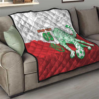 Custom Iran Football Quilt Leopard Comic Manga Art Style