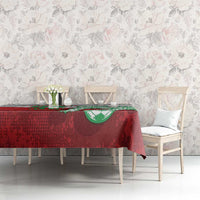 Custom Iran Football Tablecloth Leopard Comic Manga Art Style