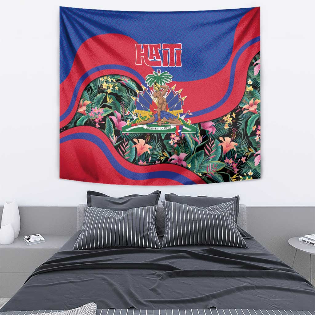 Personalized Haiti Tapestry Tropical Hibiscus Flowers