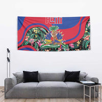 Personalized Haiti Tapestry Tropical Hibiscus Flowers