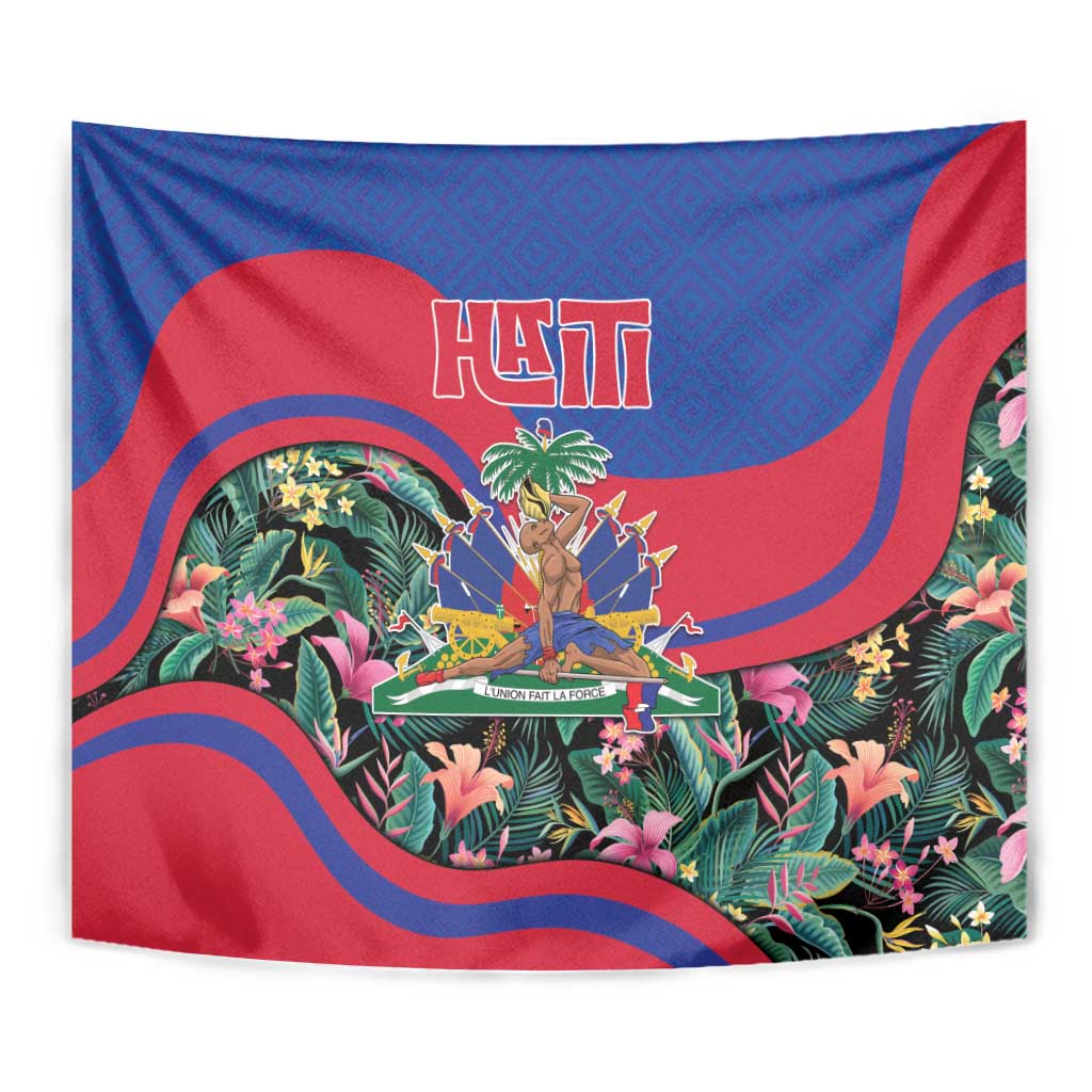 Personalized Haiti Tapestry Tropical Hibiscus Flowers