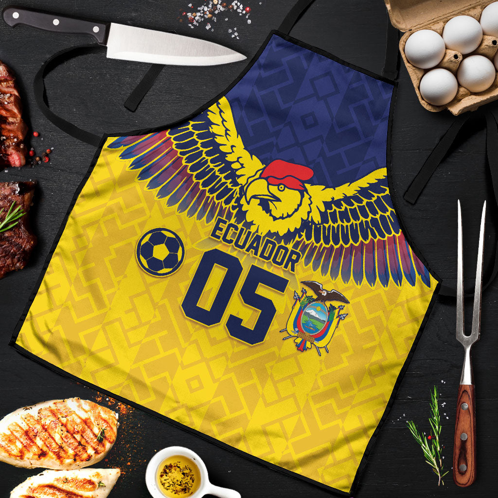 Custom Ecuador Football Apron Andean Condor Unique Style