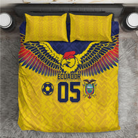 Custom Ecuador Football Bedding Set Andean Condor Unique Style
