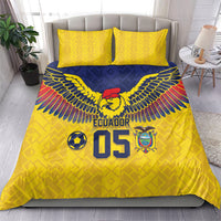 Custom Ecuador Football Bedding Set Andean Condor Unique Style