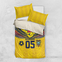 Custom Ecuador Football Bedding Set Andean Condor Unique Style