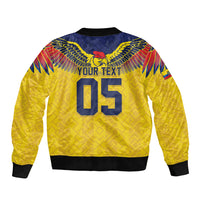 Custom Ecuador Football Bomber Jacket Andean Condor Unique Style
