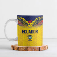 Custom Ecuador Football Ceramic Mug Andean Condor Unique Style
