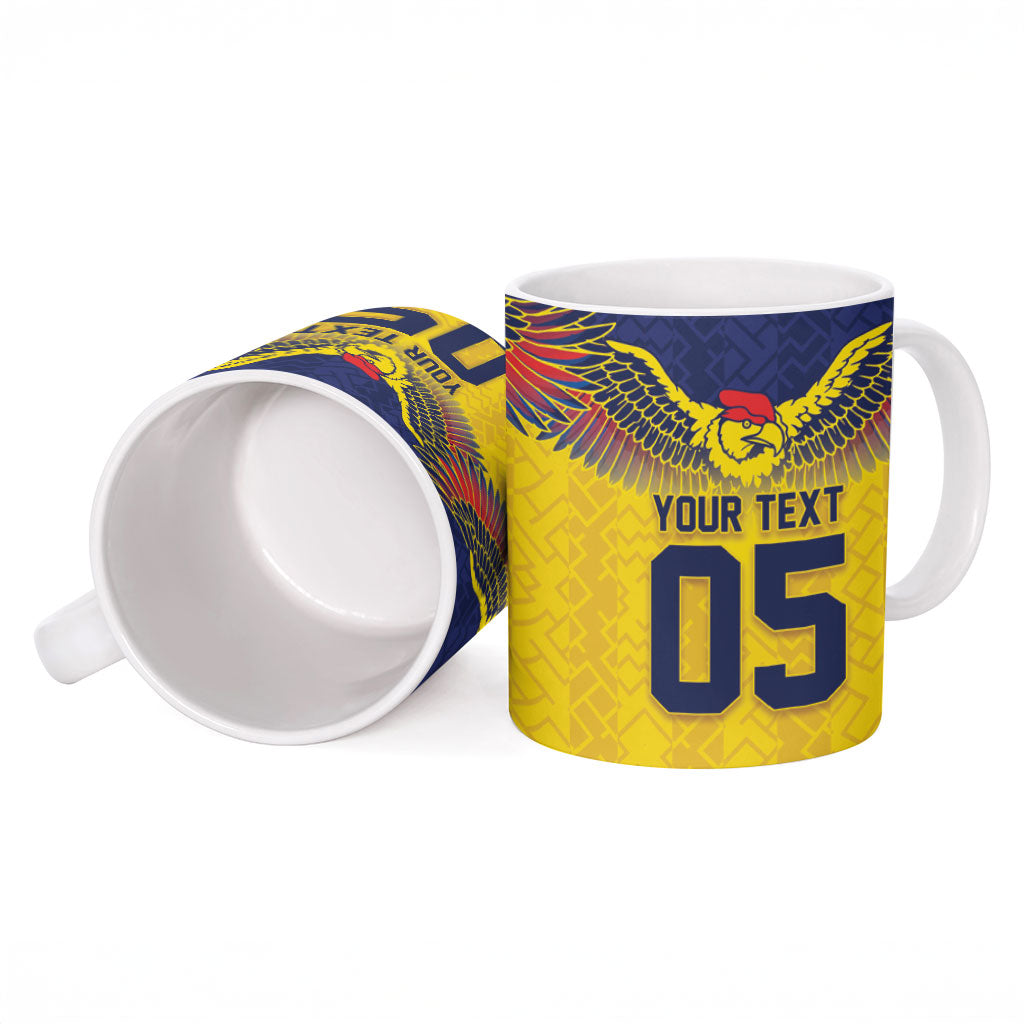 Custom Ecuador Football Ceramic Mug Andean Condor Unique Style