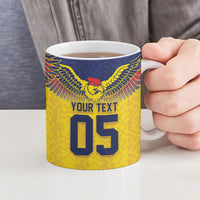 Custom Ecuador Football Ceramic Mug Andean Condor Unique Style