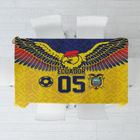 Custom Ecuador Football Tablecloth Andean Condor Unique Style