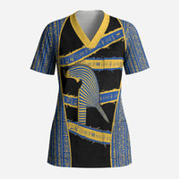 Egypt Nemyss Scrub Top Ancient Mythology Pharaoh Royal