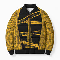 Egypt Obelisk Bomber Puffer Jacket Ancient Mythology Sacred Sun Pillar