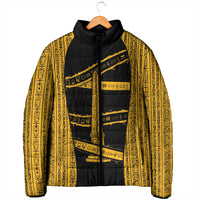 Egypt Obelisk Padded Jacket Ancient Mythology Sacred Sun Pillar