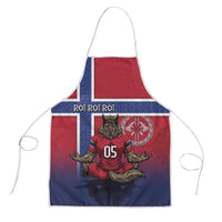 Custom Norway Football Apron Ro Ro Meditating Viking Wolf