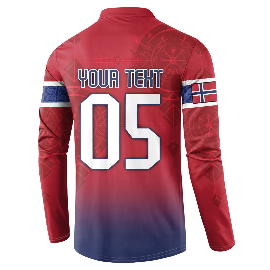Custom Norway Football Button Sweatshirt Ro Ro Meditating Viking Wolf