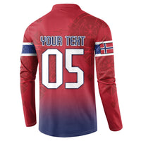 Custom Norway Football Button Sweatshirt Ro Ro Meditating Viking Wolf