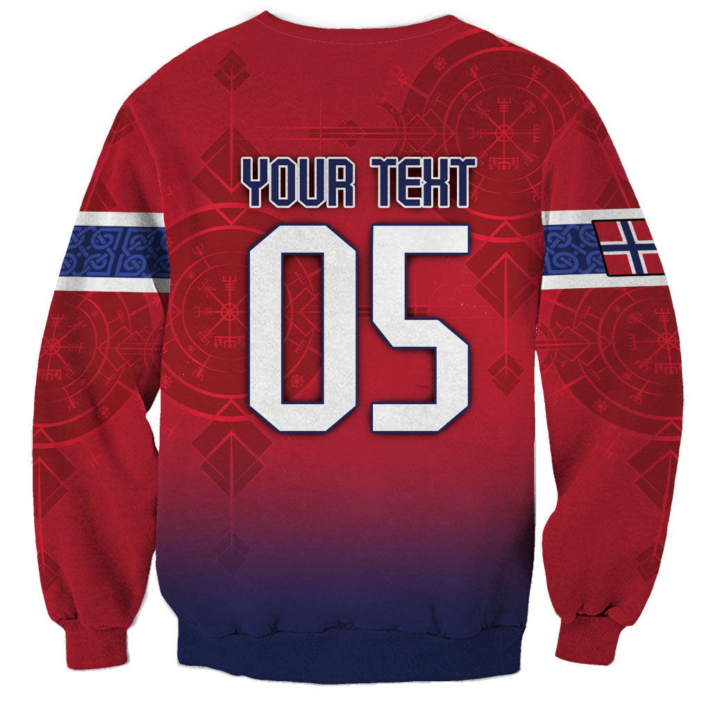 Custom Norway Football Sweatshirt Ro Ro Meditating Viking Wolf