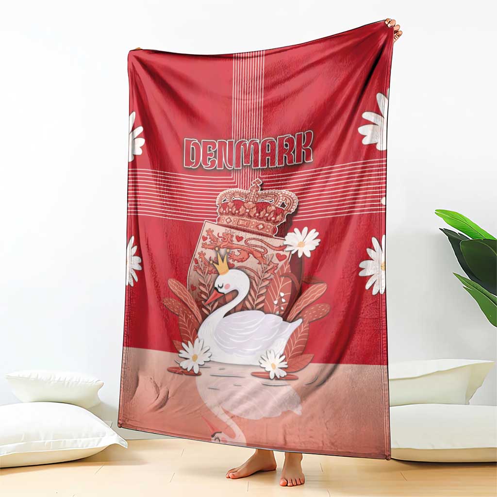 Denmark Blanket Mute Swan With Symbol - Wonder Print Shop