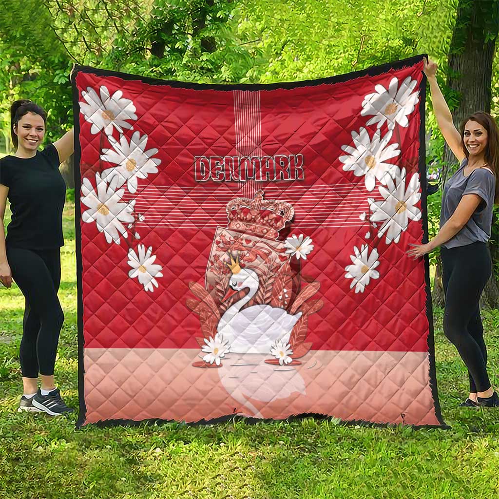 Denmark Quilt Mute Swan With Symbol - Wonder Print Shop