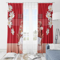Denmark Window Curtain Mute Swan With Symbol - Wonder Print Shop