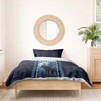 Estonia Bedding Set Night Wolf With Pattern - Wonder Print Shop