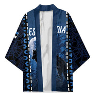 Personalized Estonia Kimono Night Wolf With Pattern - Wonder Print Shop