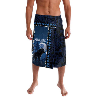 Personalized Estonia Lavalava Night Wolf With Pattern DT05 - S / Navy