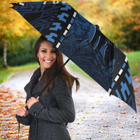 Estonia Umbrella Night Wolf With Pattern - Wonder Print Shop