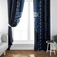 Estonia Window Curtain Night Wolf With Pattern - Wonder Print Shop