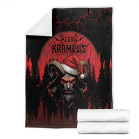 Merry Krampus Blanket Dark Grunge Christmas - Wonder Print Shop