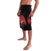Merry Krampus Lavalava Dark Grunge Christmas - Wonder Print Shop