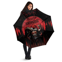 Merry Krampus Umbrella Dark Grunge Christmas - Wonder Print Shop