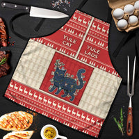 Yule Cat And Yule Lads Apron Cute Retro Style - Wonder Print Shop