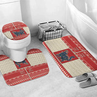Yule Cat And Yule Lads Bathroom Set Cute Retro Style - Wonder Print Shop