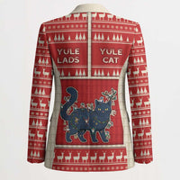 Yule Cat And Yule Lads Blazer Cute Retro Style - Wonder Print Shop