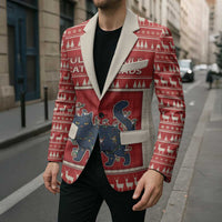 Yule Cat And Yule Lads Blazer Cute Retro Style - Wonder Print Shop