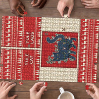 Yule Cat And Yule Lads Puzzle Cute Retro Style - Wonder Print Shop