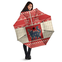 Yule Cat And Yule Lads Umbrella Cute Retro Style - Wonder Print Shop