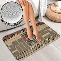 Skull Christmas Bathroom Set Newspaper Retro Style - Wonder Print Shop