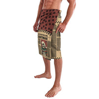 Skull Christmas Lavalava Newspaper Retro Style - Wonder Print Shop