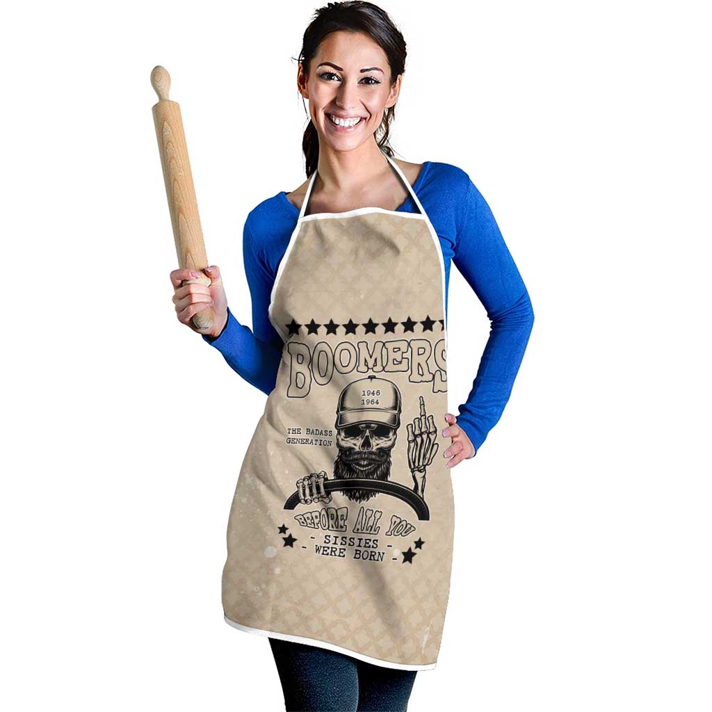 Baby Boomers Apron The Badass Generation Retro Style - Wonder Print Shop