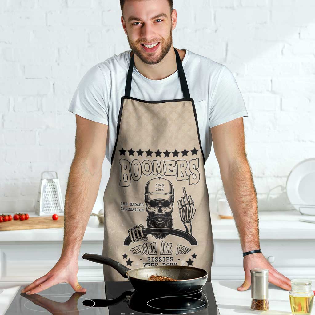 Baby Boomers Apron The Badass Generation Retro Style - Wonder Print Shop