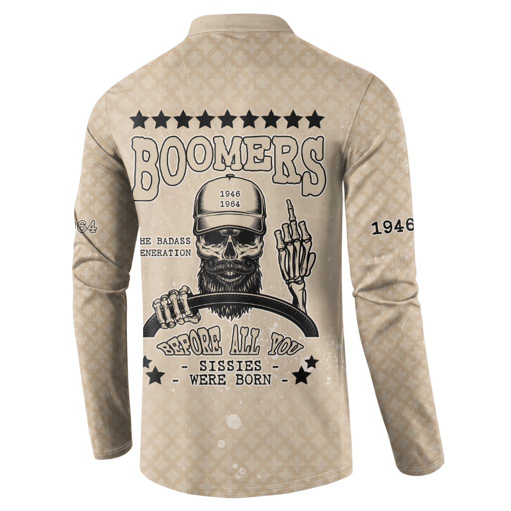 Baby Boomers Button Sweatshirt The Badass Generation Retro Style - Wonder Print Shop