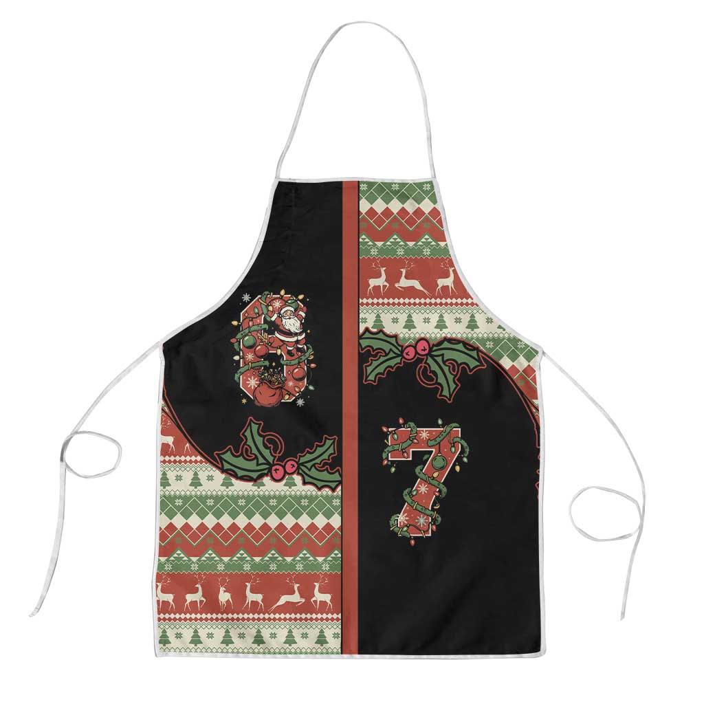 Western Yoke Apron Funny Six Seven Christmas - Wonder Print Shop