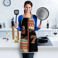 Western Yoke Apron Funny Six Seven Christmas - Wonder Print Shop