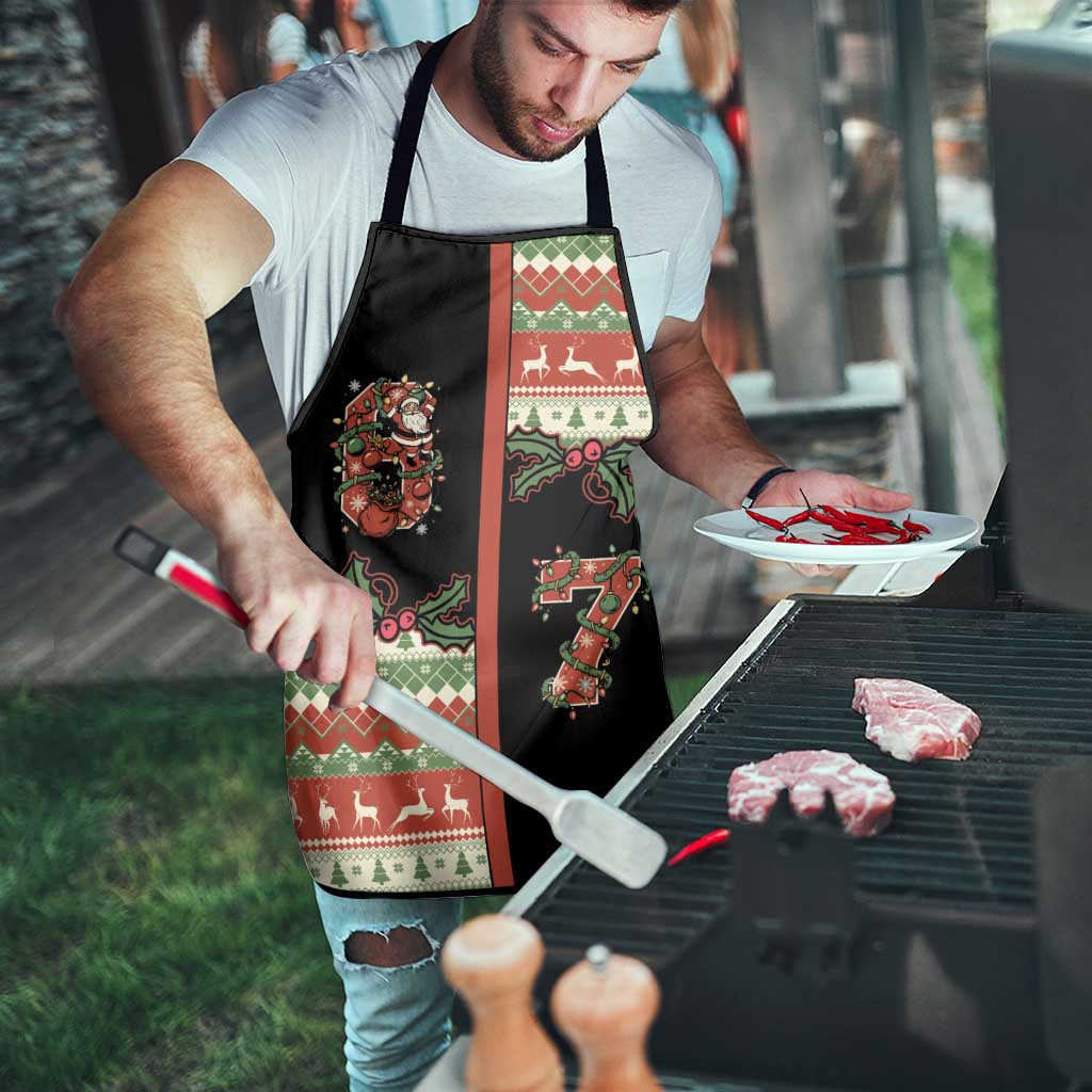 Western Yoke Apron Funny Six Seven Christmas - Wonder Print Shop
