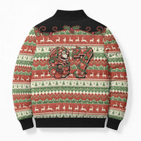 Western Yoke Bomber Puffer Jacket Funny Six Seven Christmas - Wonder Print Shop
