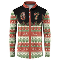 Western Yoke Button Sweatshirt Funny Six Seven Christmas - Wonder Print Shop