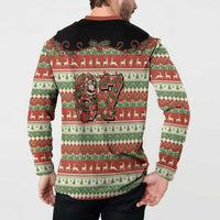 Western Yoke Button Sweatshirt Funny Six Seven Christmas - Wonder Print Shop